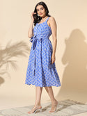 Cotton Print Tiered Dress- #DR008