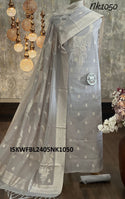 Zari Weaved Cotton Kurti With Bottom And Cotton Silk Dupatta-ISKWFBL2405Nk1050