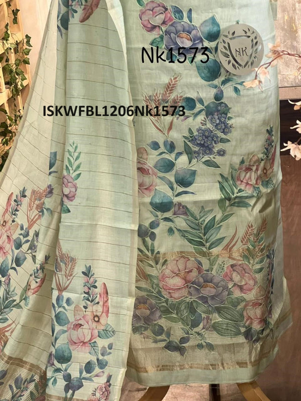 Digital Printed Silk Kurti With Bottom And Dupatta-ISKWFBL1206Nk1573