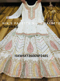 Embroidered Chinon Silk Kurti With Silk Skirt And Dupatta-ISKWSKT2606NP2485