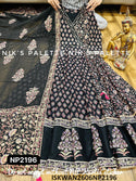 Hand Block Liquid Printed Maslin Silk Anarkali With Doriya Silk Dupatta-ISKWAN2606NP2196