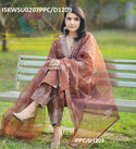 Chanderi Silk Kurti With Silk Pant And Organza Dupatta-ISKWSU0207PPC/D1209