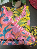 Hand Block Printed Cotton Dress-ISKWDR0307WO211
