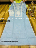 Embroidered Linen Cotton Kurti-ISKWKU0407NP2599
