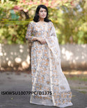 Kalamkari Printed Kota Doriya Kurti With Cotton Pant And Dupatta-ISKWSU1007PPC/D1375