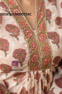 Floral Printed Cotton Kurti With Pant And Dupatta-ISKWSUDB090724C