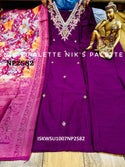 Silk Kurti With Pant And Digital Printed Banarasi Silk Dupatta-ISKWSU1007NP2582