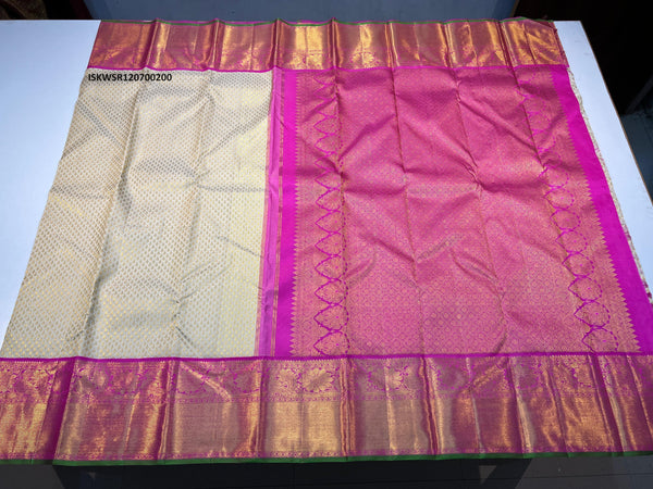 Kanchipuram Korvai Handloom Silk Saree With Blouse-ISKWSR120700200