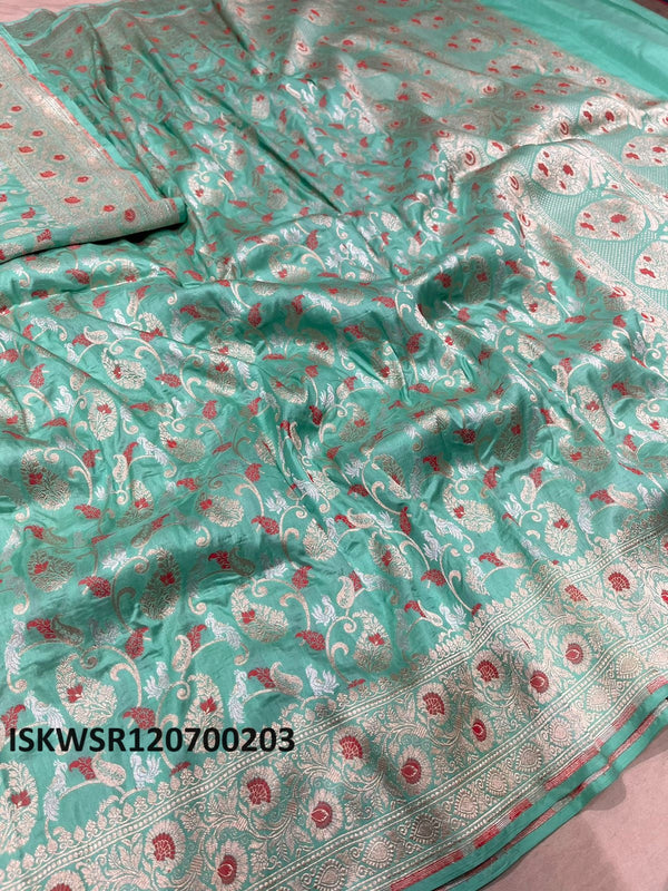 Banarasi Weaved Katan Silk Saree With Blouse-ISKWSR120700203
