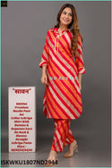 Lehariya Printed Maslin Kurti With Pant-ISKWKU1807ND2945/ND2944