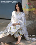 Hand Block Mughal Printed Cotton Kurti With Pant And Kota Doriya Dupatta-ISKWSU1607PPC/D1561