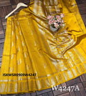 Zari Weaved Munga Silk Saree With Blouse-ISKWSR0909W4247