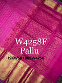 Handloom Silk Saree With Contrast Blouse-ISKWSR1009W4258