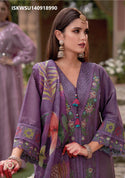 Embroidered Viscose Silk With Viscose Pant And Floral Printed Dupatta-ISKWSU140918990