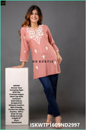 Embroidered Rayon Top-ISKWTP1609ND2994/ND3115/ND2996/ND2997/ND2998