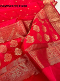 Handloom Chanderi Silk Saree With Blouse-ISKWSR170911490