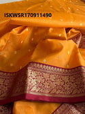 Handloom Chanderi Silk Saree With Blouse-ISKWSR170911490