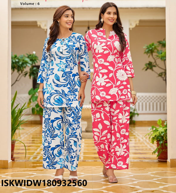 Printed Rayon Co-Ord Set-ISKWIDW180932560