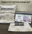 Cotton Bedsheet With Pillow Cover And Coordinate Dohar-ISKBDS18090091