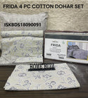 Cotton Bedsheet With Pillow Cover And Coordinate Dohar-ISKBDS18090091