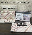 Cotton Bedsheet With Pillow Cover And Coordinate Dohar-ISKBDS18090091