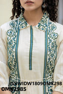 Embroidered Cotton Tunic-ISKWIDW1809OMK2985