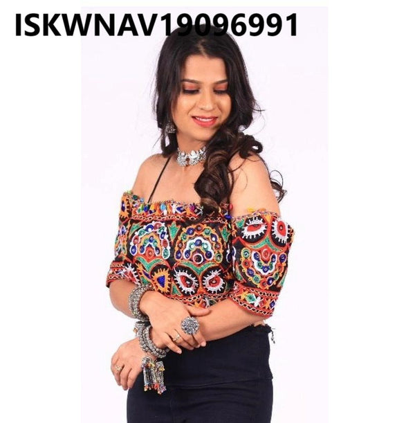 Embroidered Cotton Blouse-ISKWNAV19096991