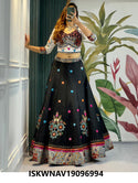 Embroidered Rayon Lehenga With Blouse And Dupatta-ISKWNAV19096994