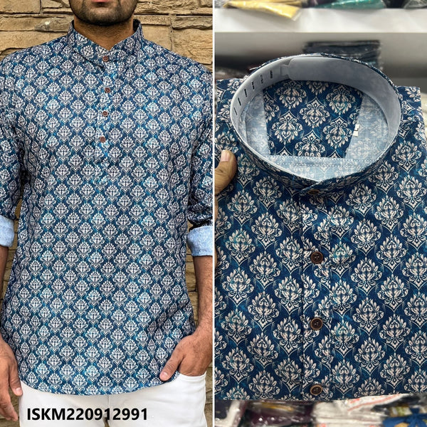 Printed Cotton Shirt-ISKM220912991