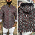 Printed Cotton Shirt-ISKM220912991