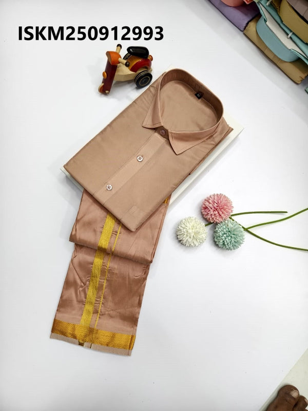 Men's Silk Shirt With Dhoti-ISKM250912993