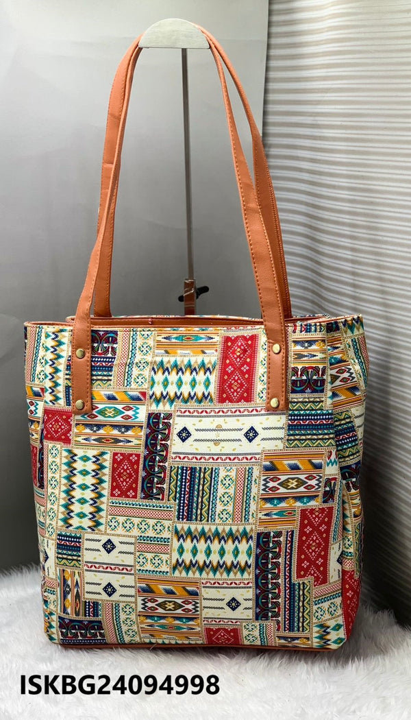 Ikkat Printed Shoulder Bag-ISKBG24094998