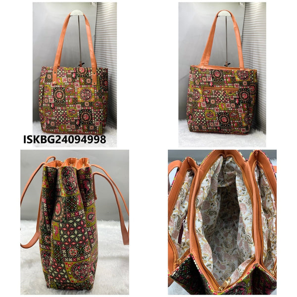 Ikkat Printed Shoulder Bag-ISKBG24094998