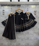 Sequined Rayon Lehenga With Blouse And Dupatta-ISKWNAV28091992