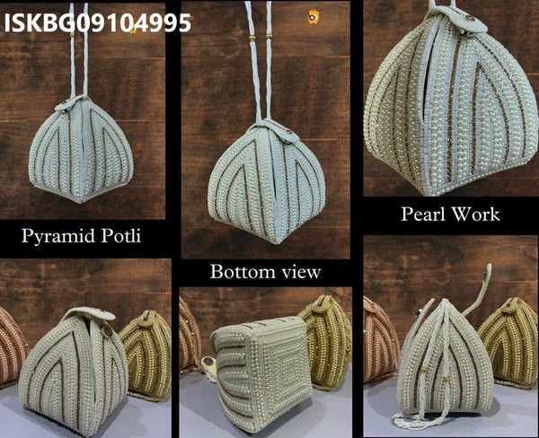 Pearl Handcrafted Potli’s-ISKBG09104995