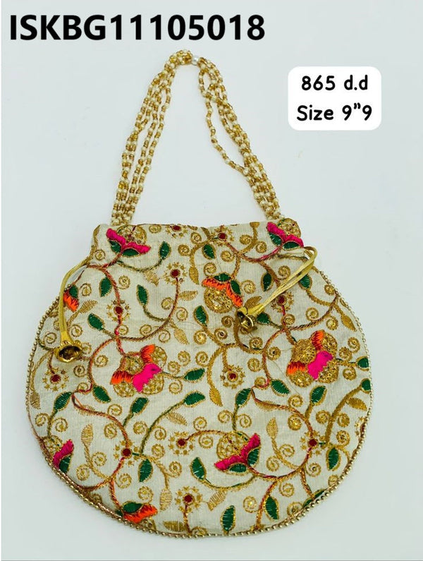 Embroidered Potli Bag-ISKBG11105018