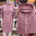 Men's Silk Kurta With Raymond Cotton Pajama-ISKM12109513