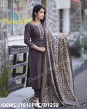 Handloom Cotton Kurti With Pant And Batik Printed Khadi Silk Dupatta-ISKWSU1610PPC/D1258