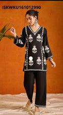 Embroidered Cotton Kurti With Pant-ISKWKU161012990