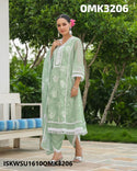 Digital Organza Kurti With Dhoti Pant And Floral Printed Dupatta-ISKWSU1610OMK3206