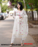 Embroidered Kota Doriya Kurti With Cotton Pant And Dupatta-ISKWSU2110PPC/D1602