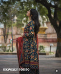 Printed Cotton Anarkali Kurti With Pant And Dupatta-ISKWSU21106590