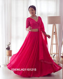 Embroidered Georgette Lehenga With Blouse And Dupatta-ISKWLH21101215