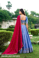 Kanchipuram Silk Lehenga With Blouse And Silk Dupatta-ISKWLH21101221