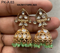 Kundan Earrings-ISKJW1710PK-A83