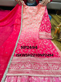 Ombre Chinon Silk Kurti With Sharara And Silk Dupatta-ISKWSH2210NP3141