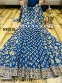 Hand Block Printed Art Silk Anarkali Kurti With Kota Doriya Dupatta-ISKWKU2310NP3151