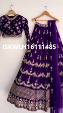 Embroidered Georgette Lehenga With Blouse And Dupatta-ISKWLH16111485