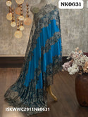 Sequined Velvet Stole-ISKWWC2911Nk0631