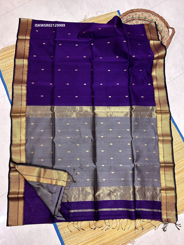 Handloom Silk Saree With Blouse-ISKWSR02129989